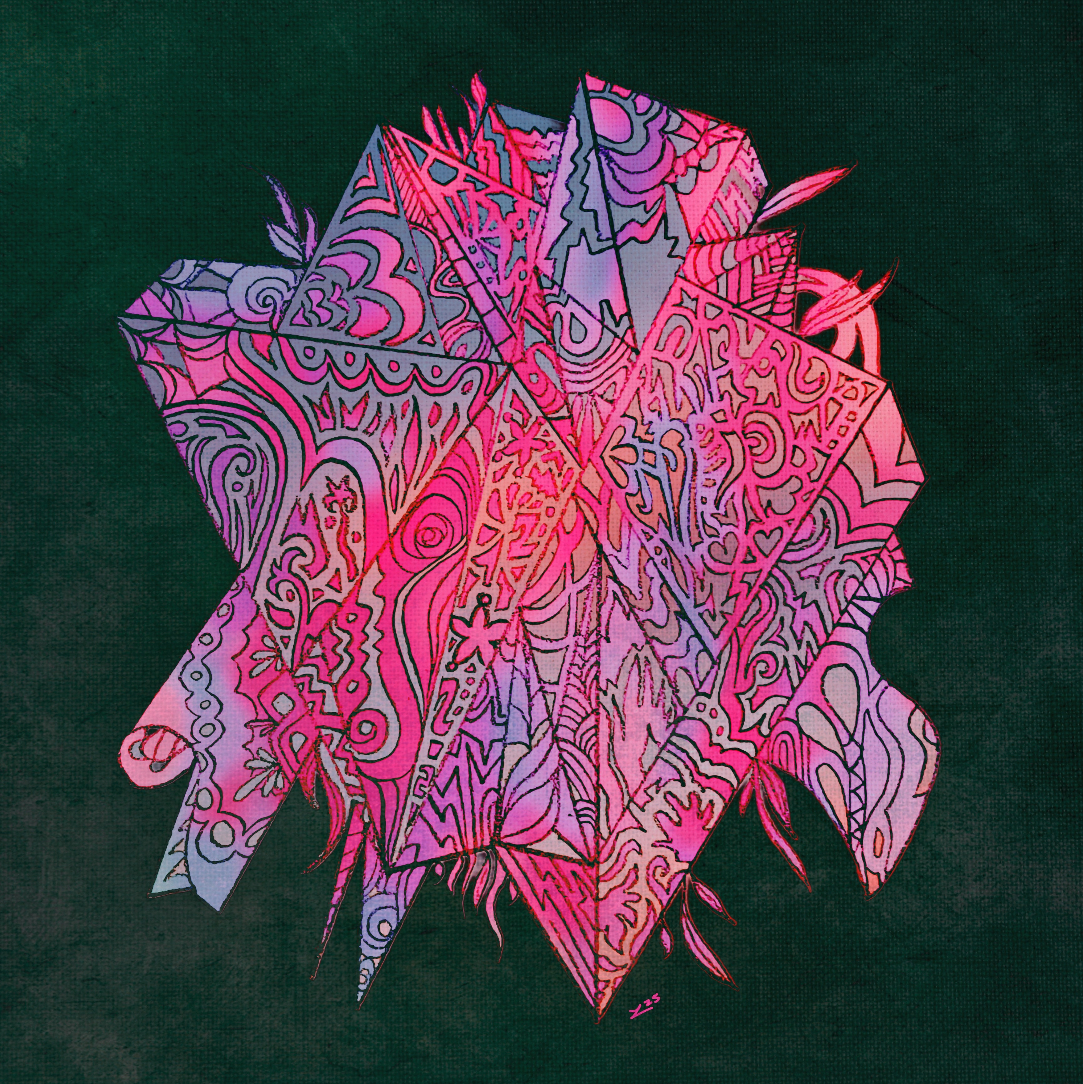 abstract human heart